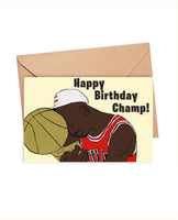 Michael Jordan Championship Birthday Card