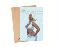 Meg Thee Stallion " Tina Snow"- Christmas Card