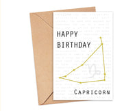 Capricorn - Zodiac Birthday Card