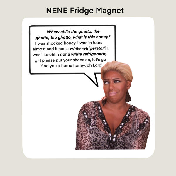 Nene White Refrigerator Magnet