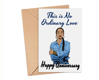 No Ordinary Love Sade Anniversary Card