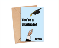 No Cap Graduation Card