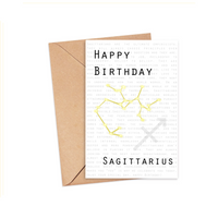Zodiac Birthday Card