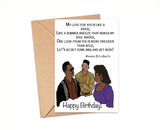 Fresh Prince of Bel-Air " Raphael De La Ghetto" Birthday or Anniversary Card