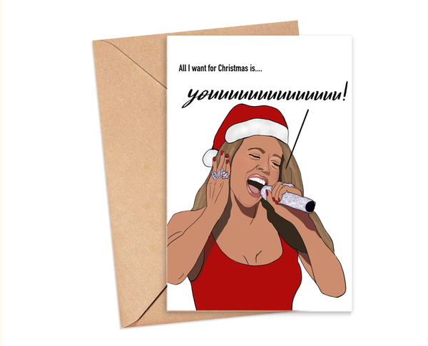 Mariah Carey "All I Want for Christmas" - Christmas Card