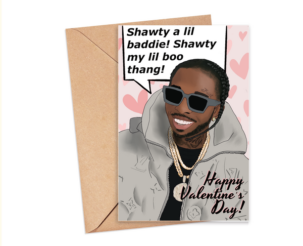 Pop Smoke Valentine's Day Card
